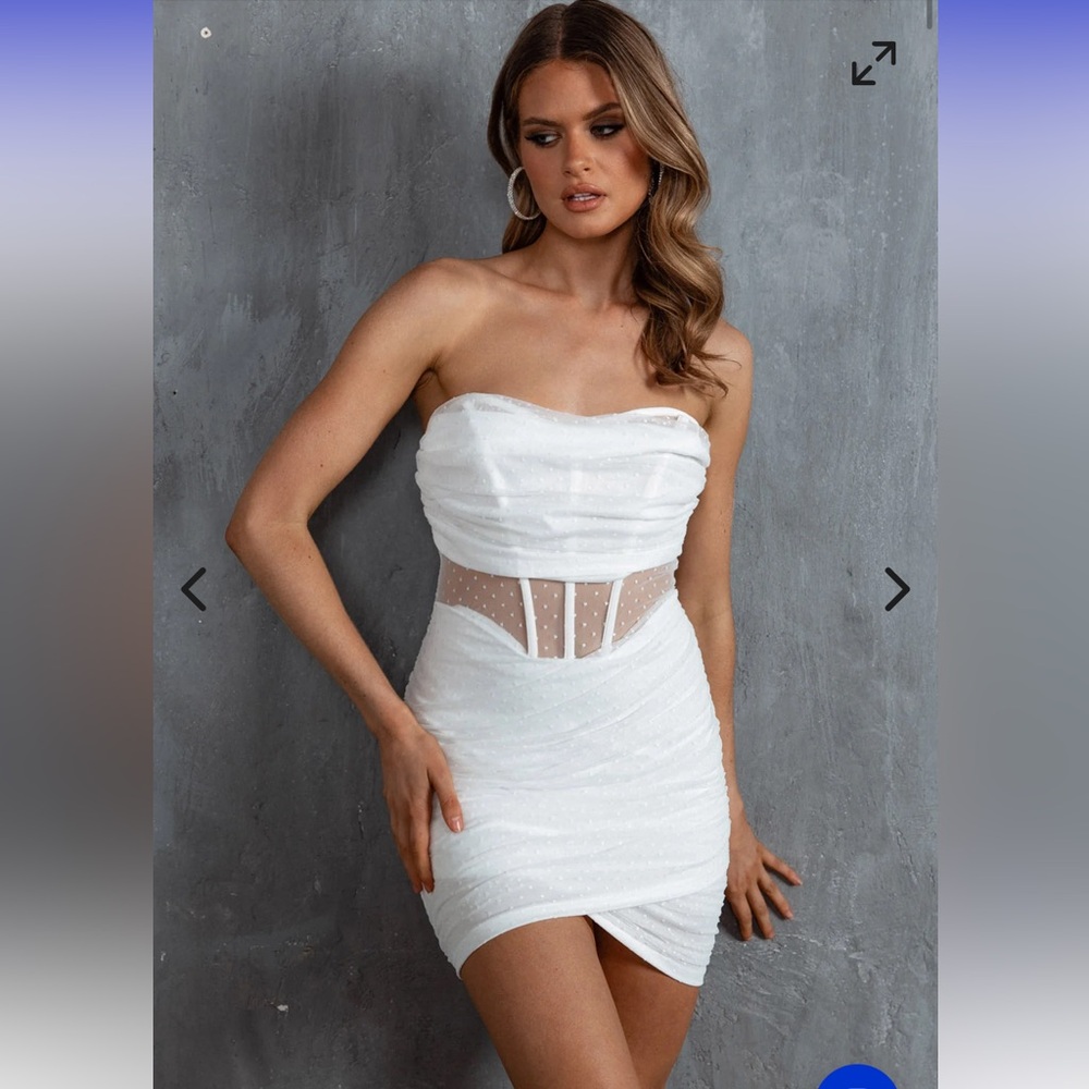 Selfie Leslie Small Charlee Ruched Mesh Dress